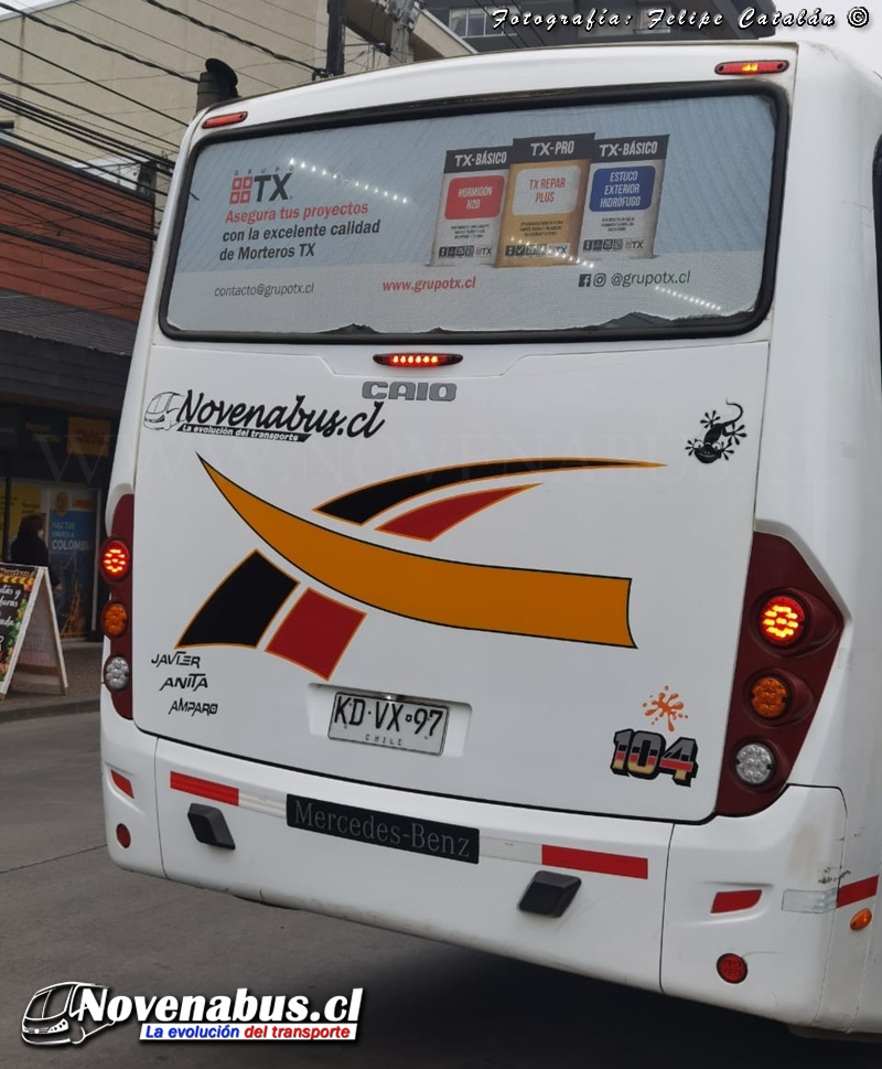 Caio lnduscar Foz / Mercedes-Benz LO-916 / Línea 1 Temuco