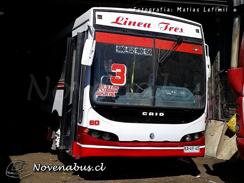 Caio Apache / Mercedes-Benz OH1418 / Futura unidad Línea 3