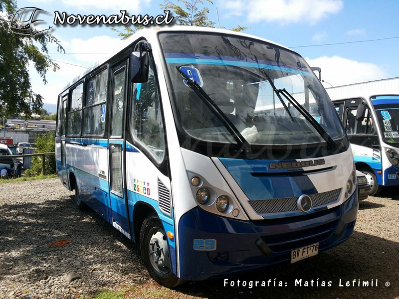 Neobus Thunder+ / Mercedes Benz LO-712 / Futura unidad 29 Línea 9 Temuco