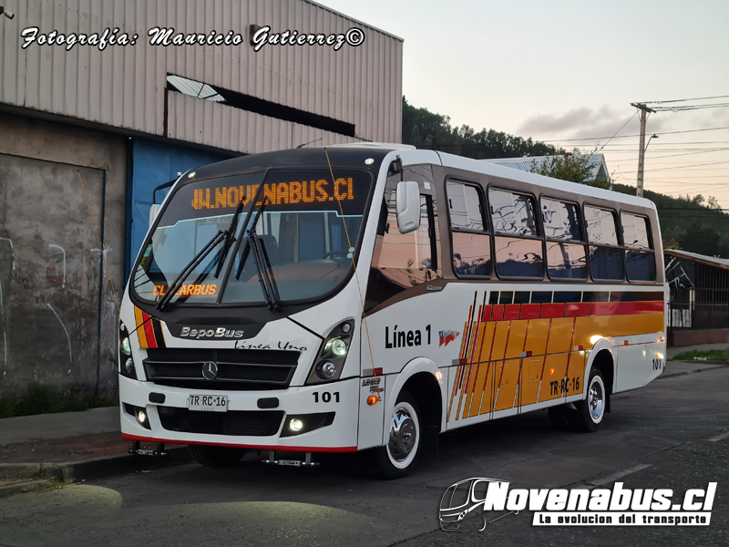 BepoBus Náscare / Mercedes-Benz LO-916 / Línea 1 Temuco