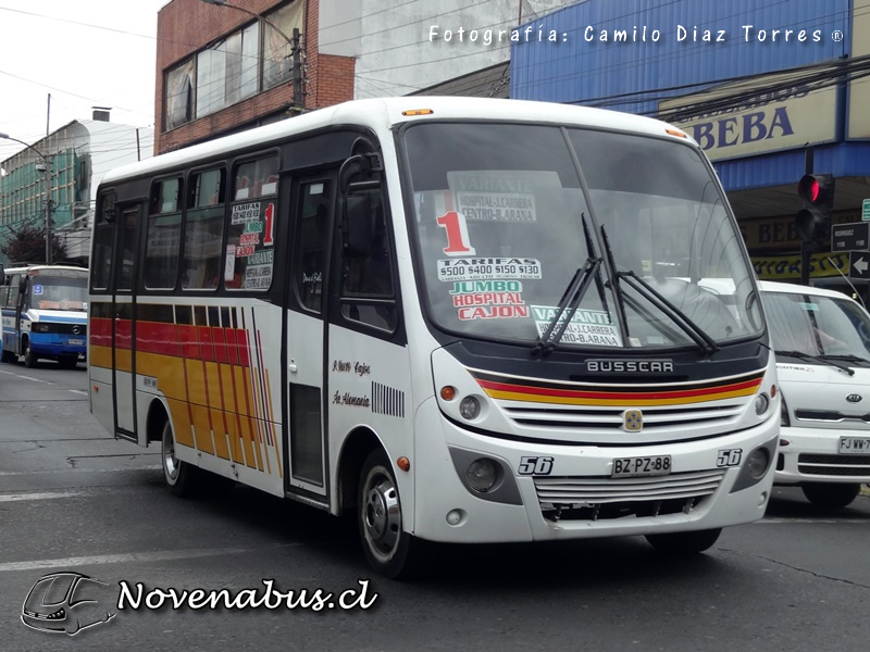 Busscar Micruss / Mercedes-Benz LO-812 / Línea 1 Temuco