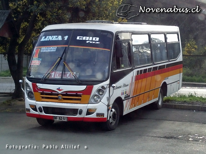 Caio Induscar Foz / MercedesBenz LO812 / Línea 1 Temuco