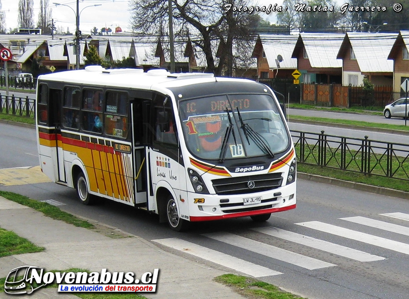 Bepobus Náscere / Mercedes-Benz LO-916 / Línea 1 Temuco