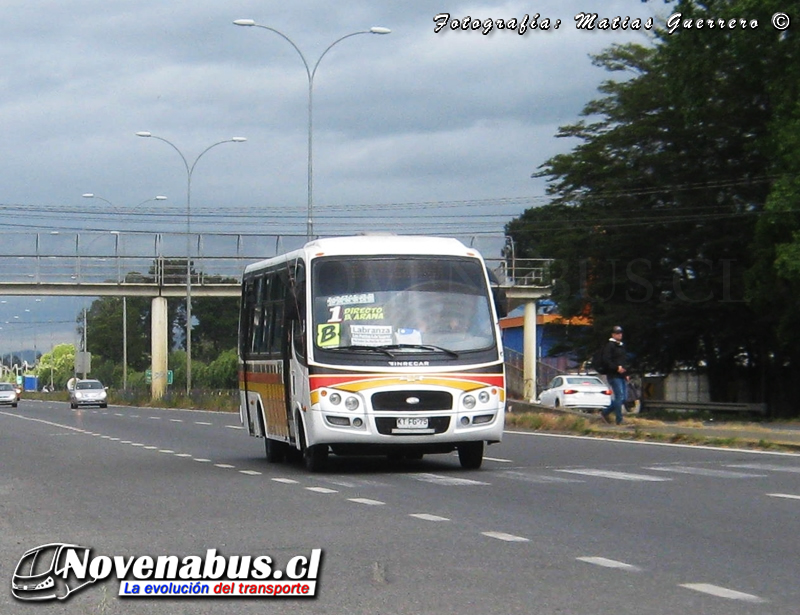 Carrocerías Inrecar Géminis II / Chevrolet Isuzu NQR 916 / Línea 1 Temuco