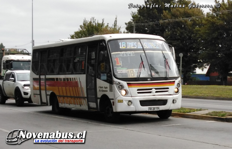 Caio lnduscar Foz / Mercedes-Benz LO-915 / Línea 1 Temuco