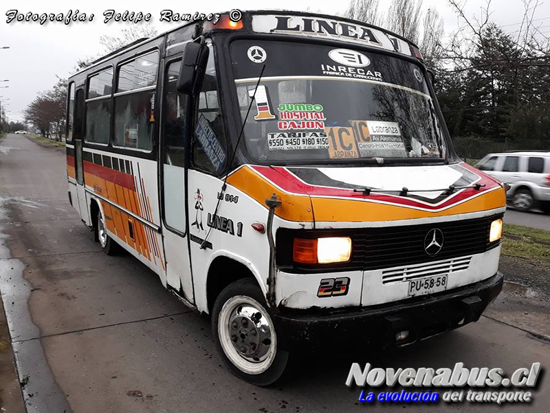 Carrocerias Inrecar / Mercedes Benz LO-814 / linea 1 Temuco