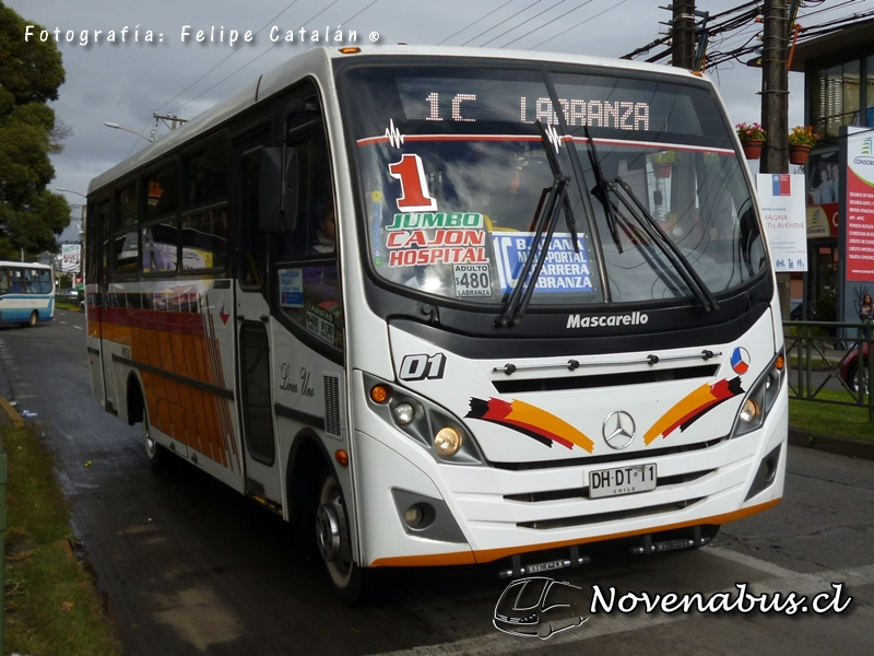 Mascarello Gran Micro / Mercedes-Benz LO-915 / Línea 1 Temuco