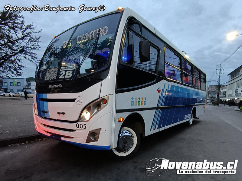 Mascarello Gran Micro / Mercedes-Benz LO 915 / Línea 2 Temuco