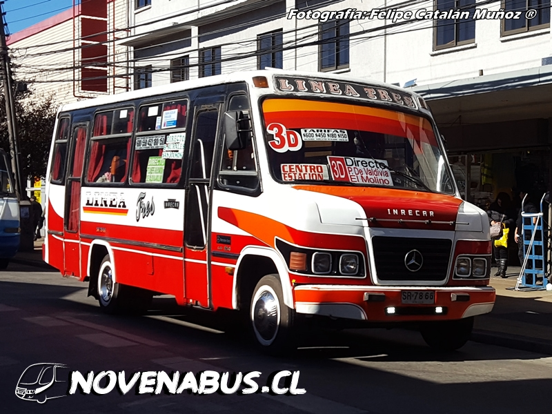 Carrocería Inrecar / Mercedes-Benz LO-814 / Línea 3 Temuco