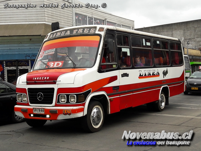 Inrecar / Mercedes-Benz LO-814 / Línea 3 Temuco