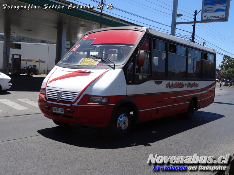 Metalpar Pucará 2000 / Mercedes-Benz LO-814 / Línea 3 Temuco