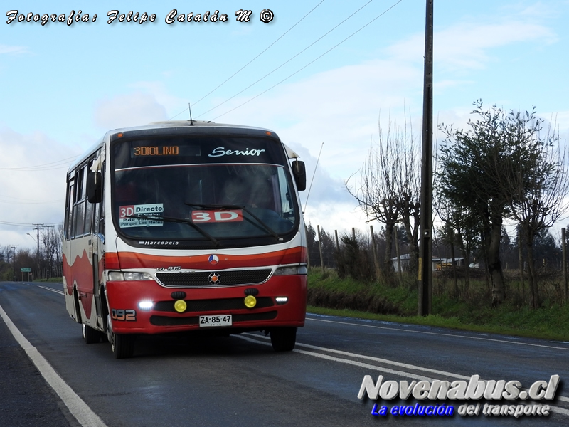 Marcopolo Senior / Mercedes-Benz LO-914 / Línea 3 Temuco