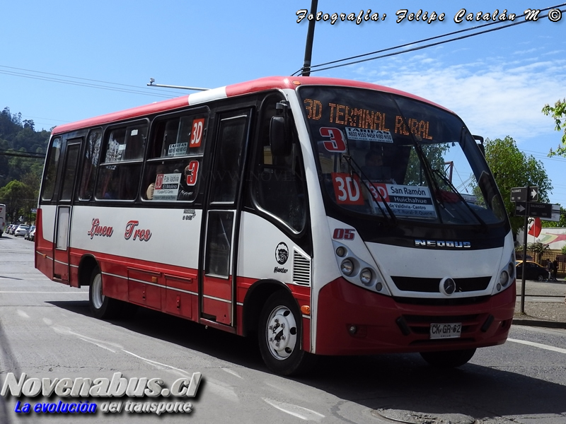 Neobus Thunder + / Mercedes-Benz LO-915 / Línea 3 Temuco