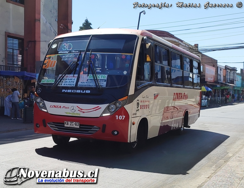 Neobus Thunder + / Mercedes-Benz LO-916 / Línea 3 Temuco