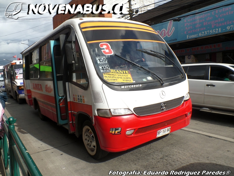 Marcopolo Senior G6 / Mercedes-Benz LO712 / Línea 3 Temuco