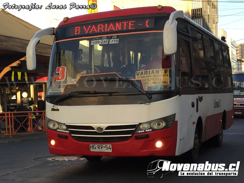 Metalpar Maule / Youiyi Bus ZGT6718 / Linea 3 Temuco