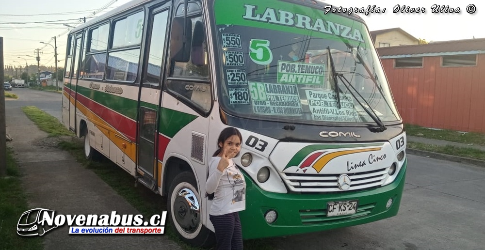 Comil Piá / Mercedes-Benz LO-915 / Línea 5 Temuco