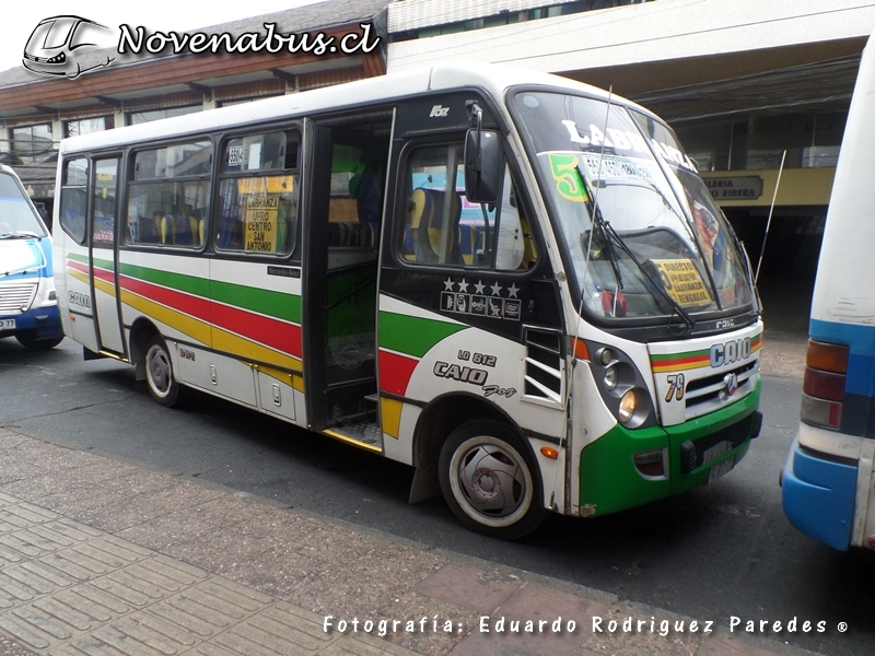 Induscar Caio Foz / Mercedes-Benz LO812 / Línea 5 Temuco