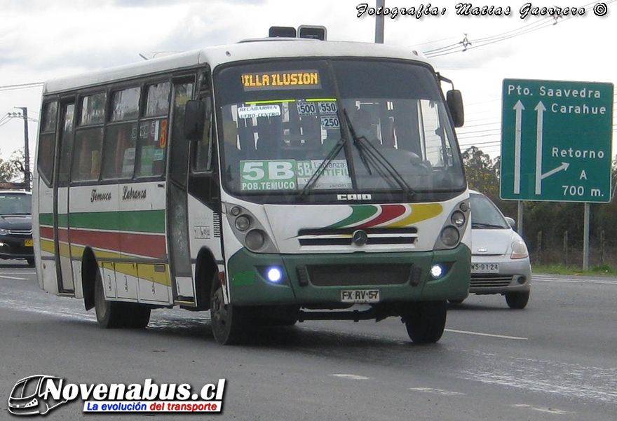 Caio lnduscar Foz / Mercedes-Benz LO-915 / Línea 5 Temuco