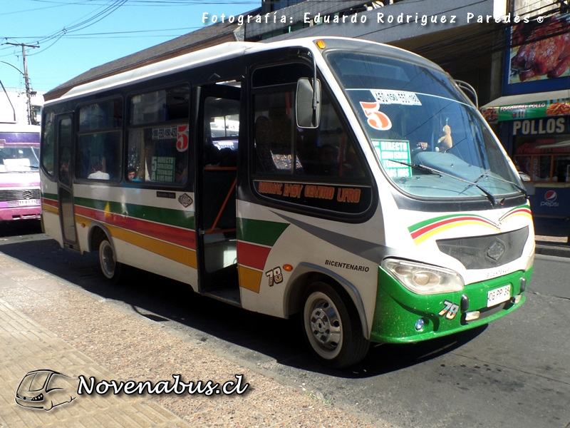 Carrocerías TMG Bicentenario / Mercedes-Benz LO812 / Línea 5 Temuco