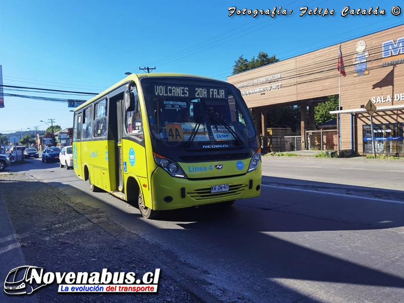 Neobus Thunder + / Mercedes-Benz LO-916 / Línea 4 Villarrica