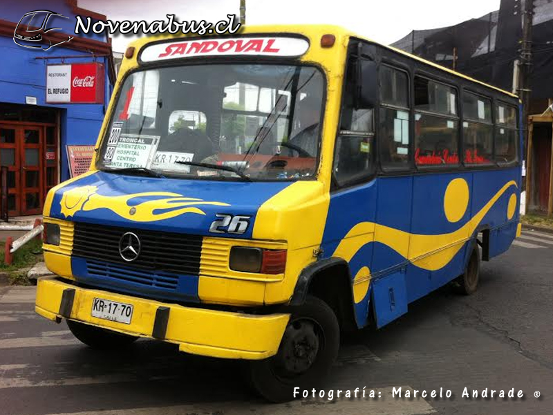 Carrocerías LR / Mercedes Benz LO-809 / Buses Sandoval - Línea 1 Nueva Imperial