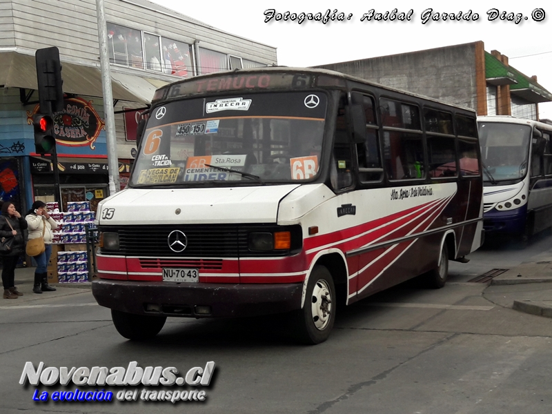 Inrecar / Mercedes-Benz LO-814 / Línea 6 Temuco