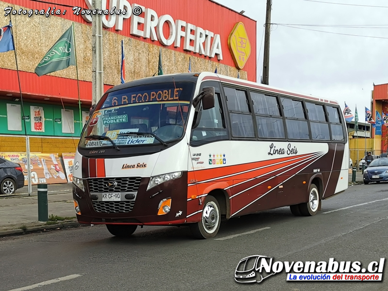 Volare W9 Fly / Mercedes-Benz LO-916 / Línea 6 Temuco
