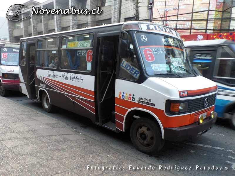 Carrocerías Inrecar / MercedesBenz LO814 / Línea 6 Temuco