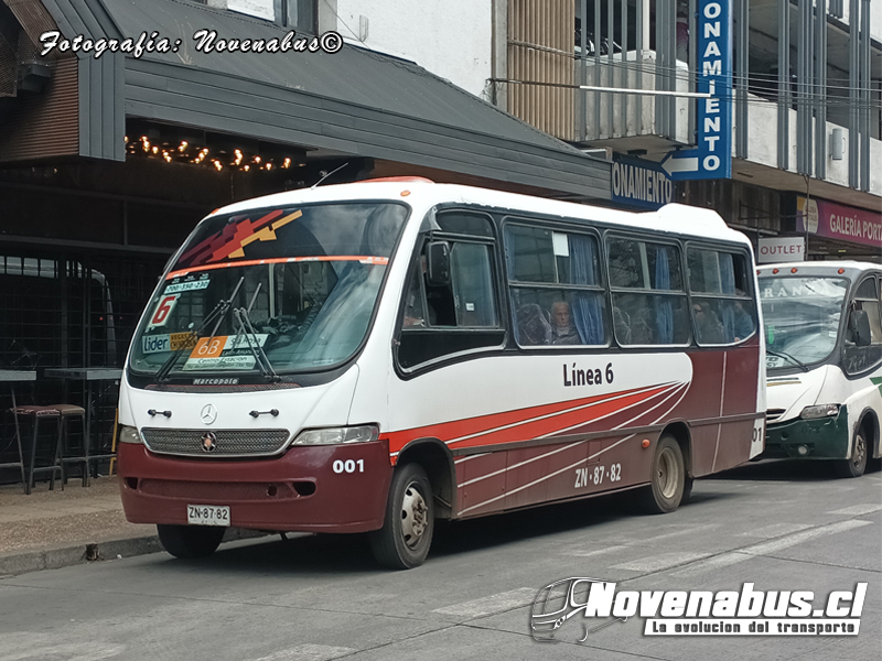 Marcopolo Senior / Mercedes-Benz LO-812 / Línea 6 Temuco