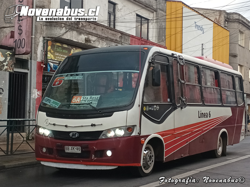 Maxibus Astor / Mercedes-Benz LO-915 / Línea 6 Temuco