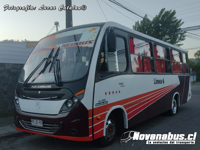 Neobus Thunder + / Mercedes-Benz LO-916/ Linea 6 Temuco