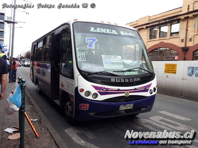 Busscar Micruss / Mercedes-Benz LO-914 / Línea 7  Temuco