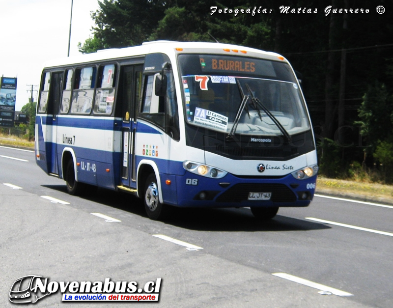 Marcopolo Senior / Volkswagen  9-160 OD / Línea 7 Temuco