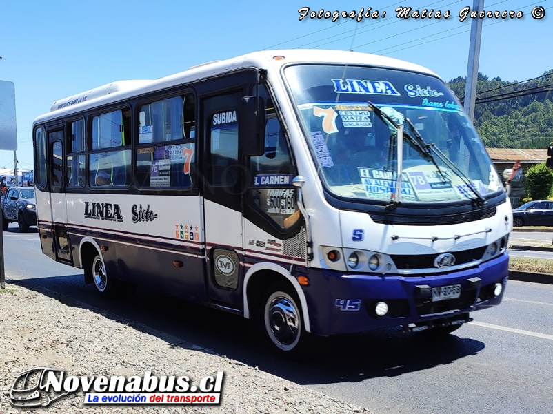 Maxibus Astor / Mercedes-Benz LO-915 / Línea 7 Temuco