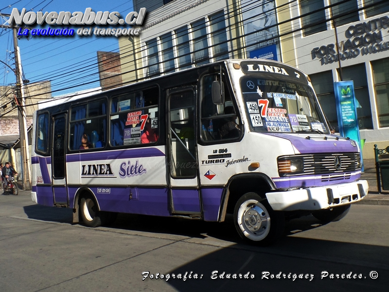 Carrocerías LUBUS / Mercedes-Benz LO814 / Línea 7 Temuco