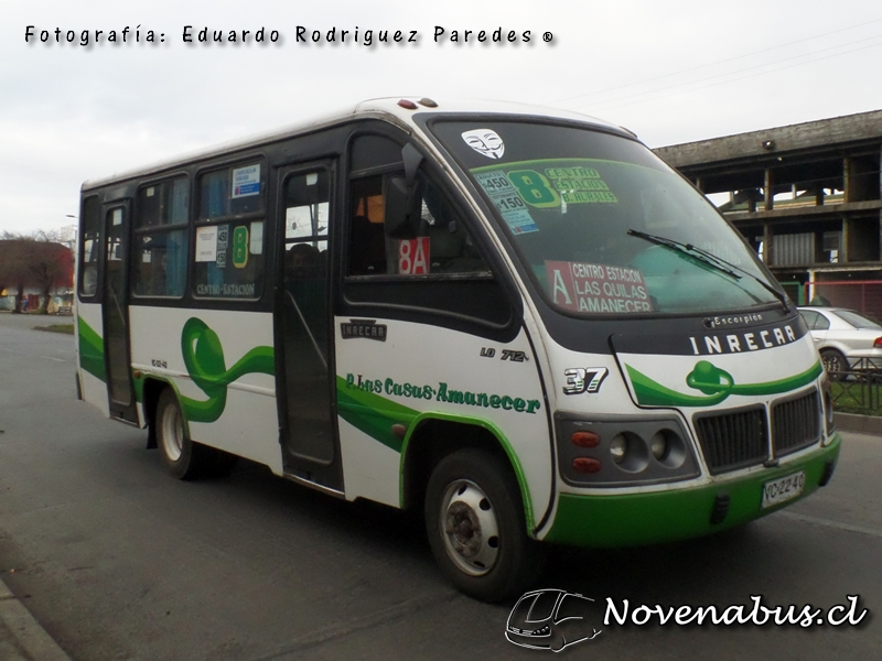 Carrocerías Inrecar Escorpión / Mercedes-Benz LO712/ Línea 8 Temuco