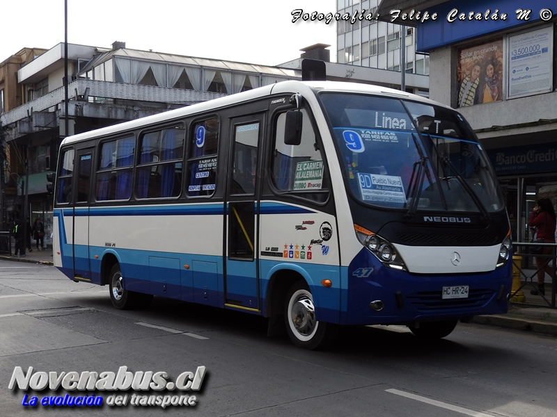 Neobus Thunder + / Mercedes-Benz LO-916 / Línea 9 Temuco