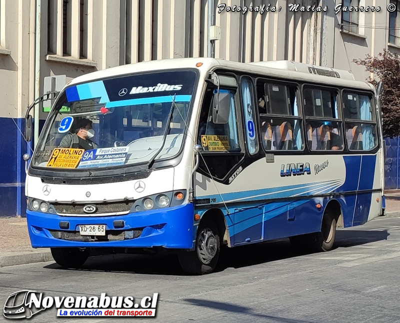 Maxibus Astor / Mercedes-Benz LO-712 / Línea 9 Temuco