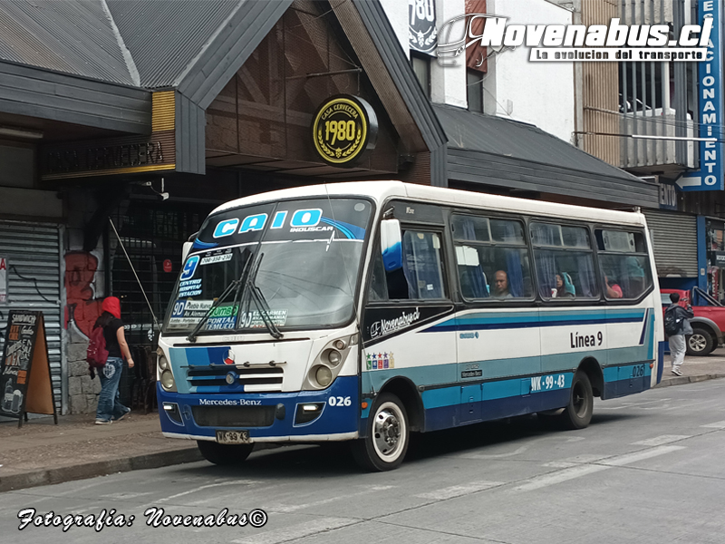 Caio lnduscar Foz / Mercedes-Benz LO-812 / Línea 9 Temuco