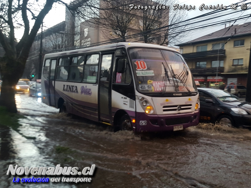 Caio Induscar Foz / Mercedes-Benz LO-915 / Línea 10 Temuco