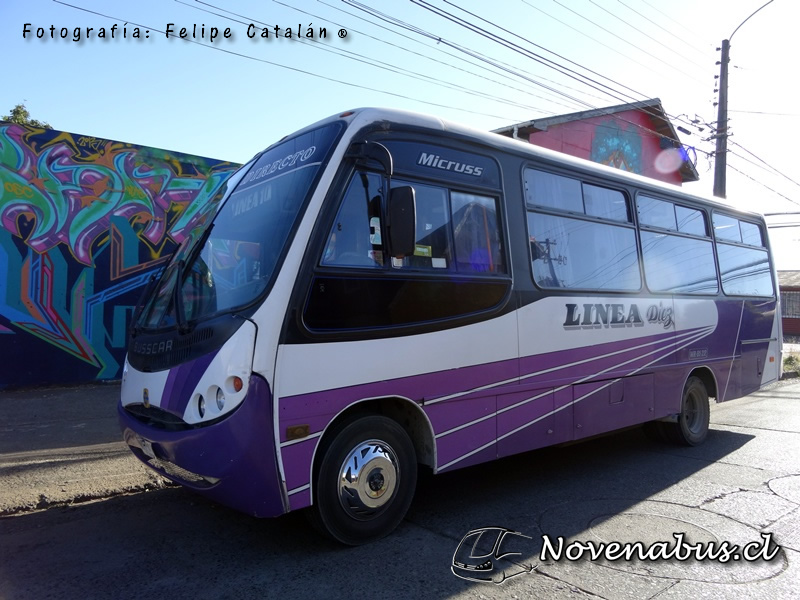 Busscar Micruss / Mercedes-Benz LO-812 / Línea 10 Temuco