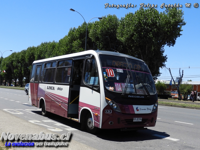 Neobus Thunder + / Mercedes-Benz LO-916 / Línea 10 Temuco