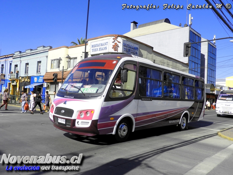 Carrocerías Inrecar Geminis II / Agrale MA 9.2 / Línea 10 Temuco