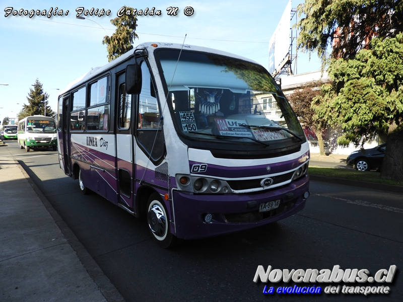 Maxibus Astor / Mercedes-Benz LO-712 / Línea 10 Temuco