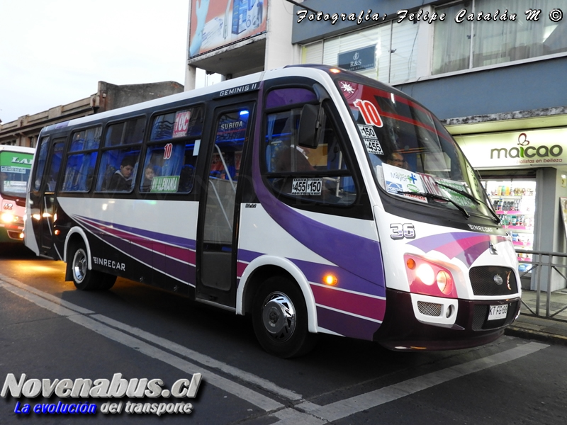 Carrocerías Inrecar Geminis II / Agrale MA 9.2 / Línea 10 Temuco