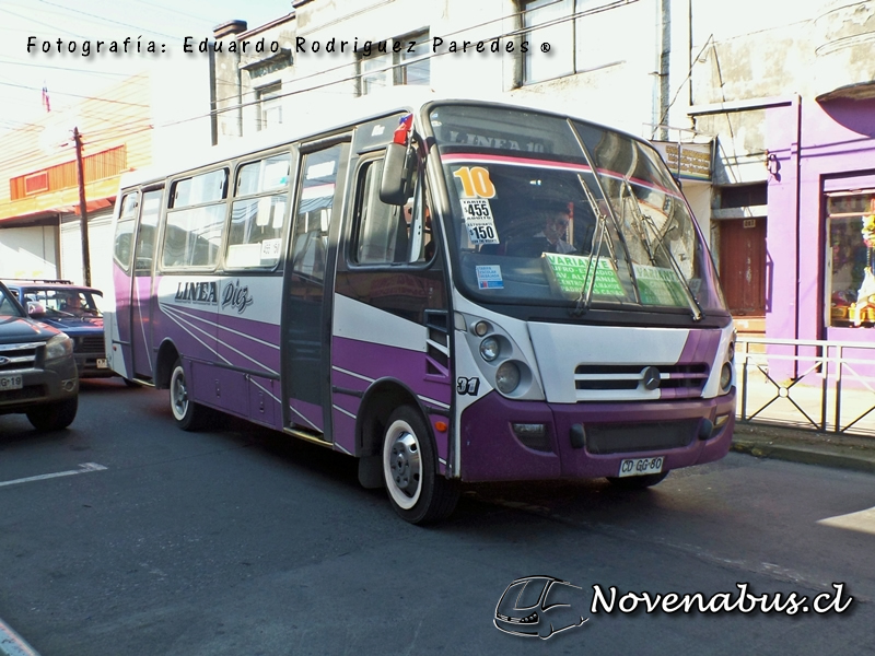 Induscar Caio Foz / MercedesBenz LO812 / Línea 10 Temuco