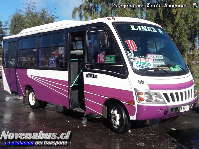 Carrocerías Inrecar Capricornio II / Mercedes-Benz LO-812 / Línea 10 Temuco