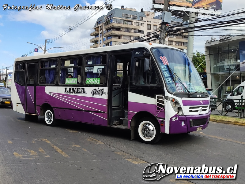 Caio lnduscar Foz / Mercedes-Benz LO-915 / Línea 10 Temuco