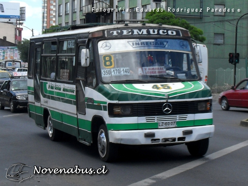 Carrocerías Inrecar  / MercedesBenz LO812 / Línea 8 Temuco